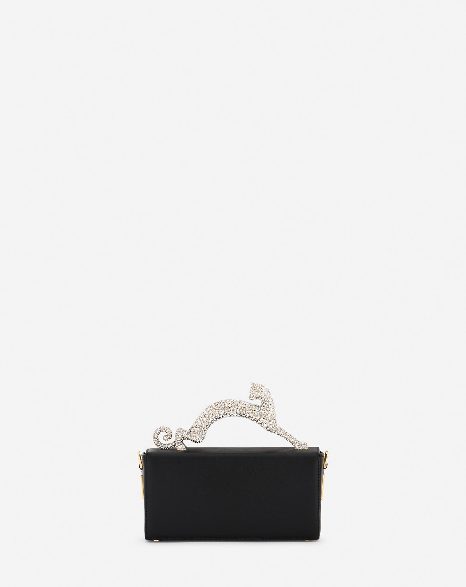 PENCIL CAT NANO BAG IN LEATHER AND RHINESTONES - Image 5