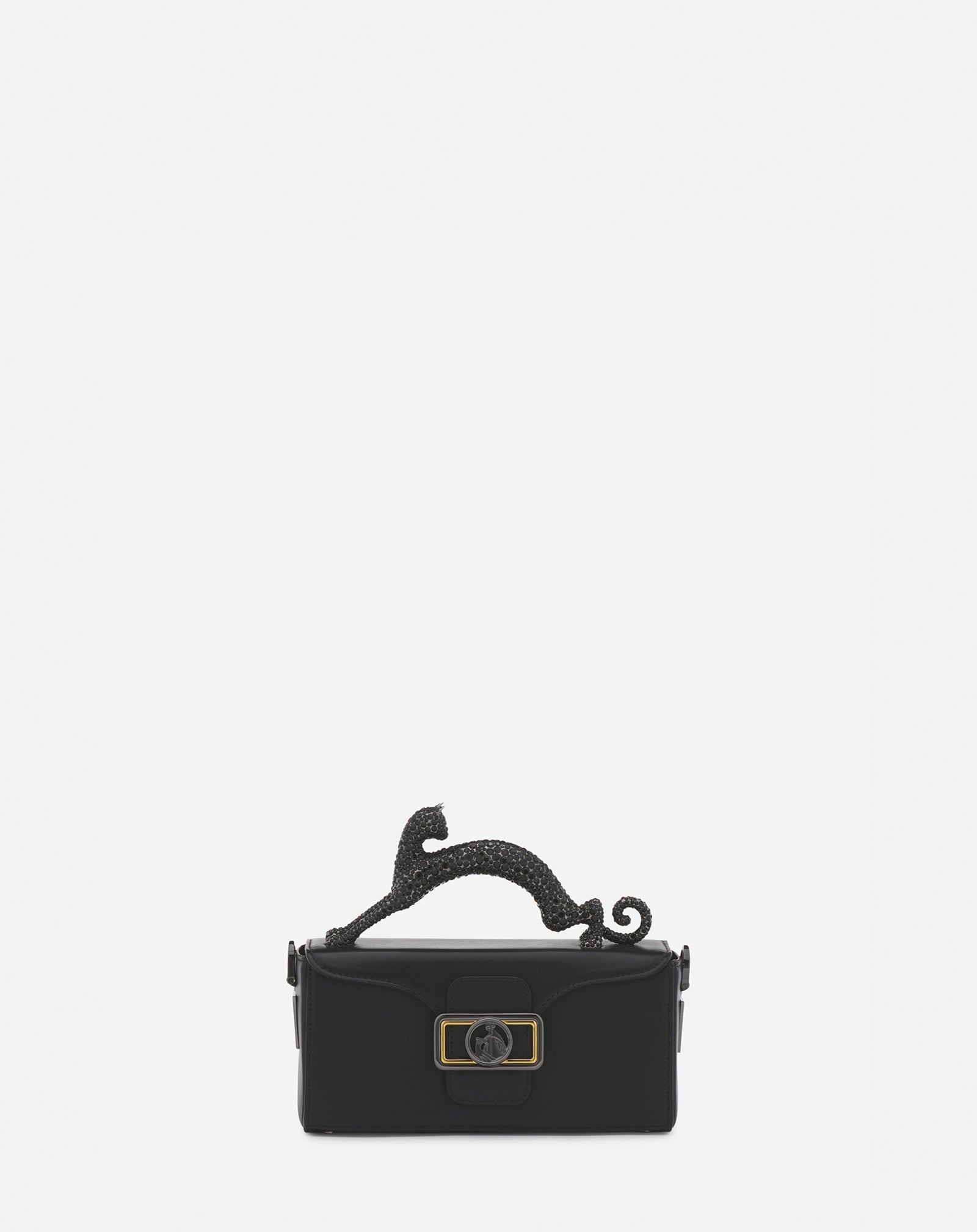 PENCIL CAT NANO BAG IN LEATHER