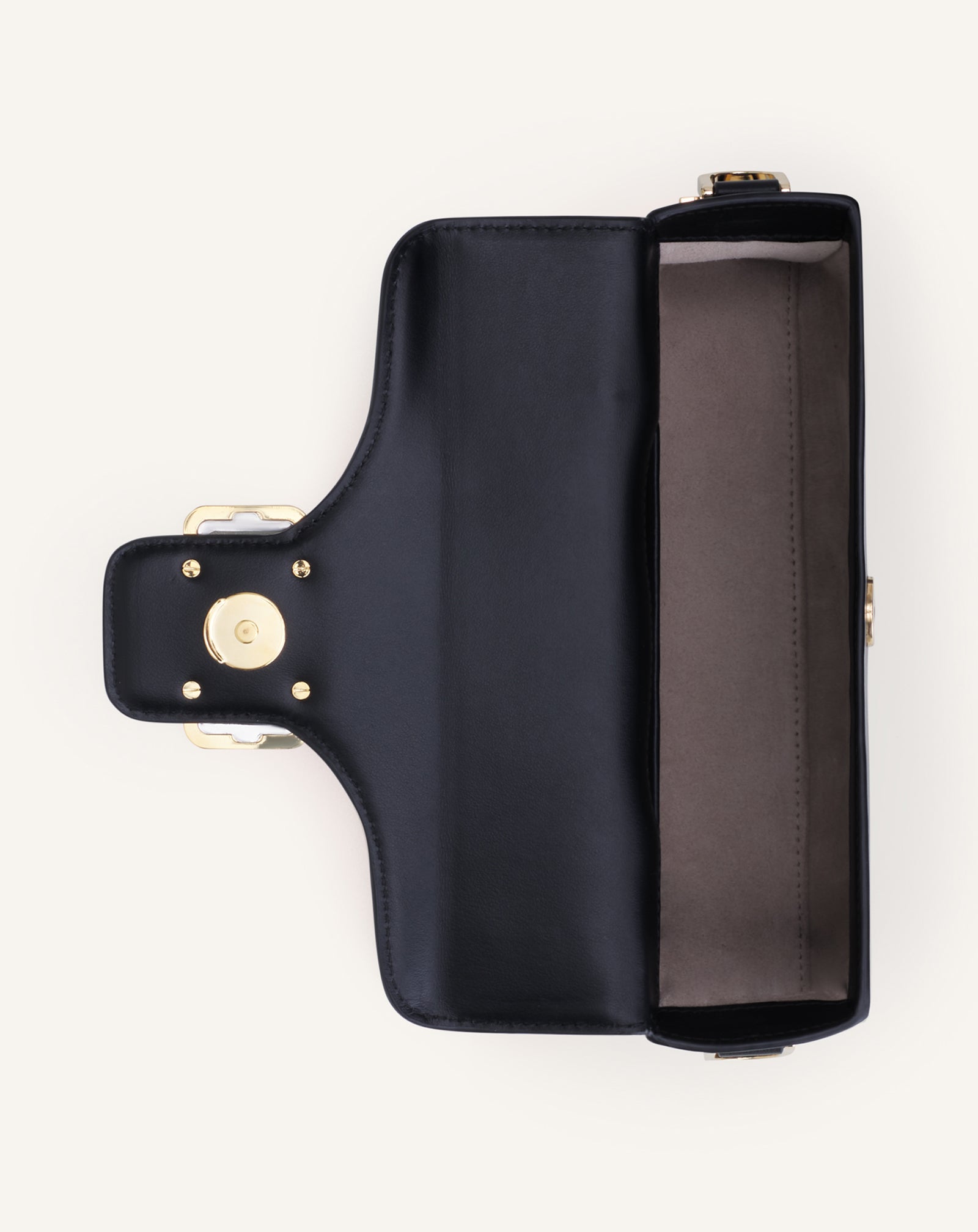 LEATHER NANO PENCIL CAT BAG WITH RHINESTONES - Image 5