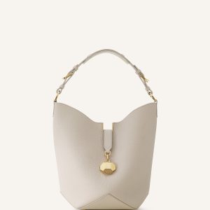 CATCH BY LANVIN BUCKET BAG IN GRAINED LEATHER