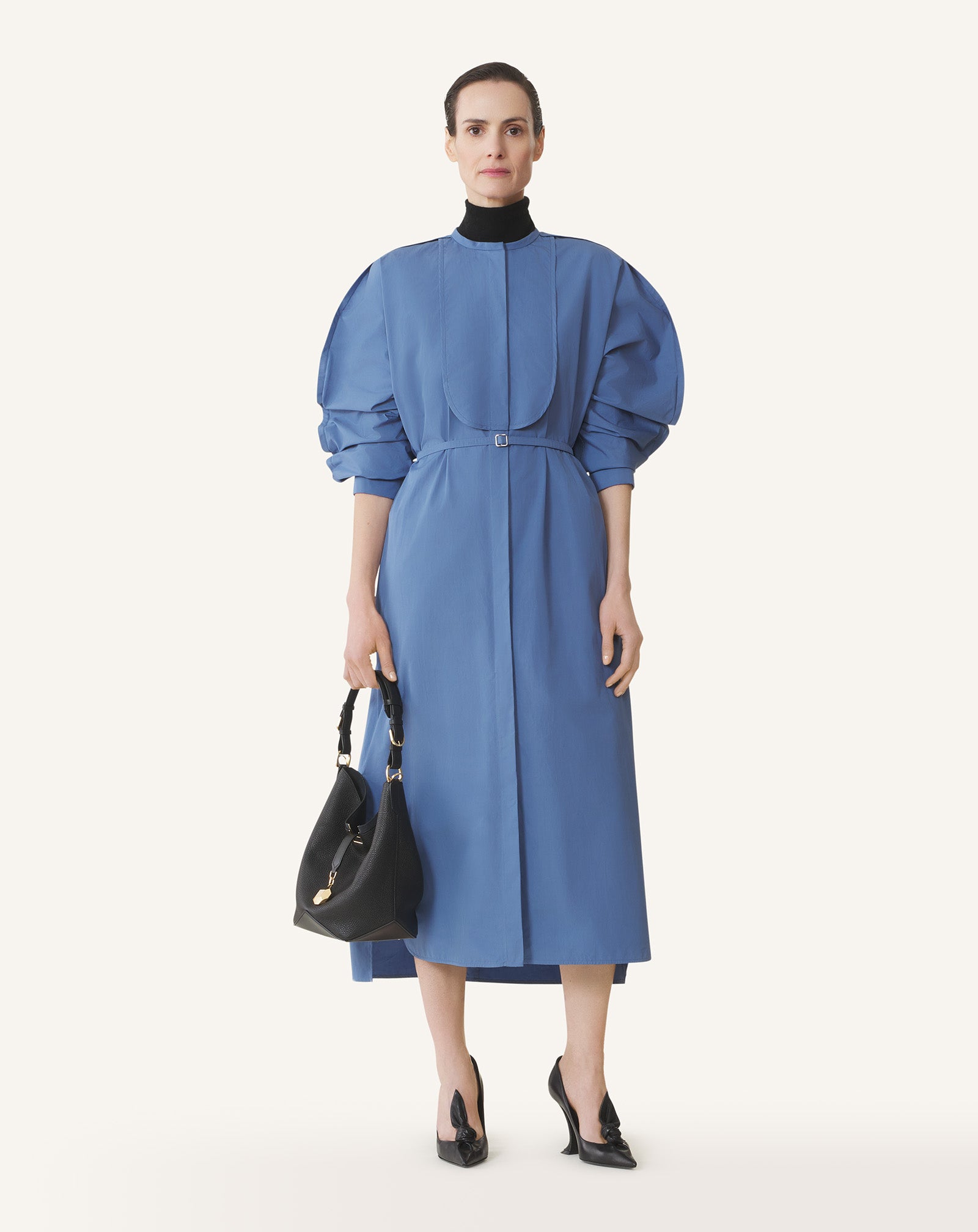CATCH BY LANVIN BUCKET BAG IN GRAINED LEATHER - Image 2