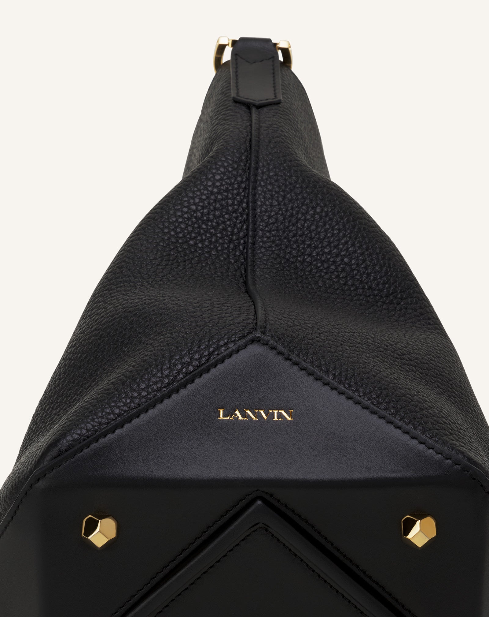 CATCH BY LANVIN BUCKET BAG IN GRAINED LEATHER - Image 9