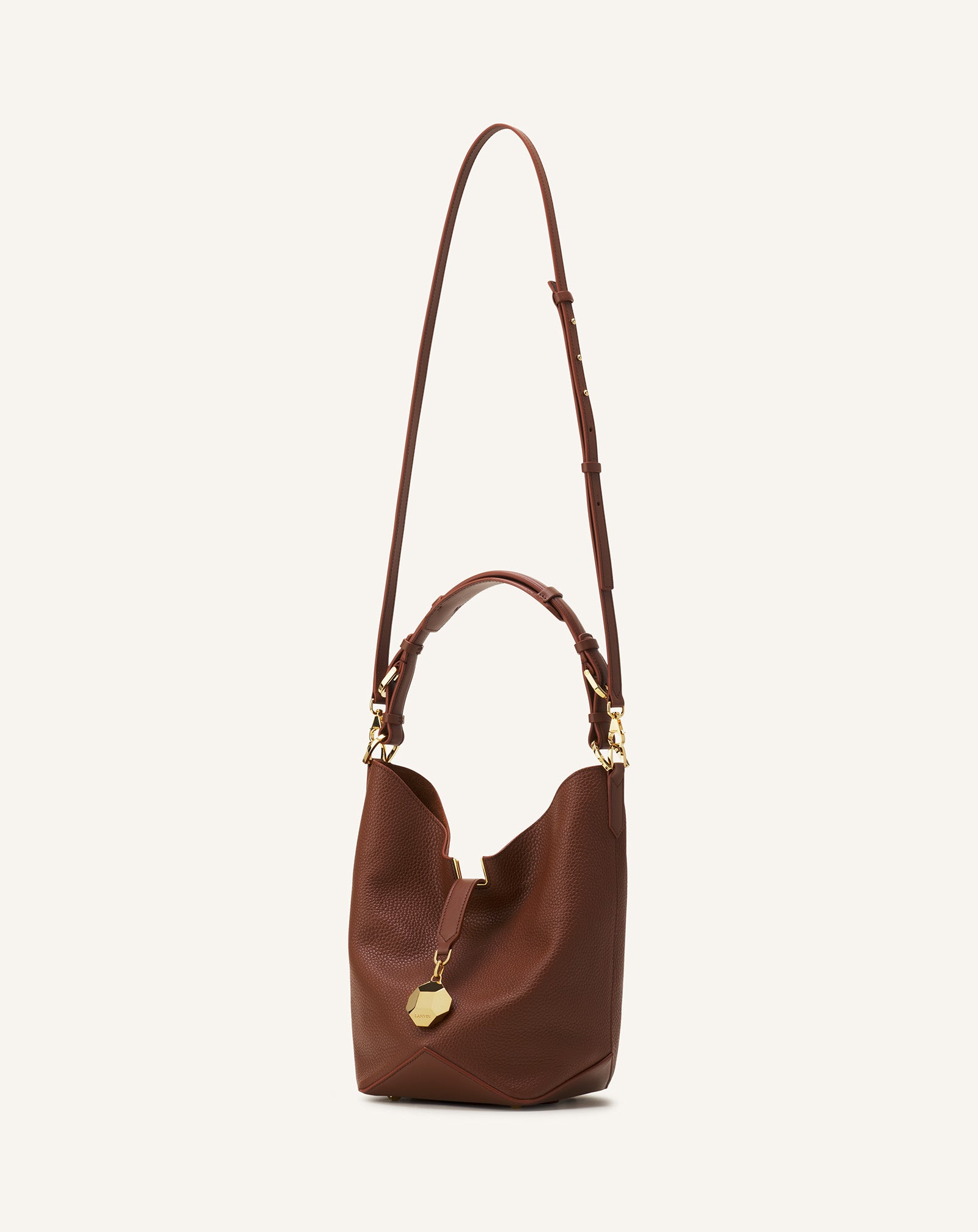 CATCH BY LANVIN BUCKET BAG IN GRAINED LEATHER - Image 3