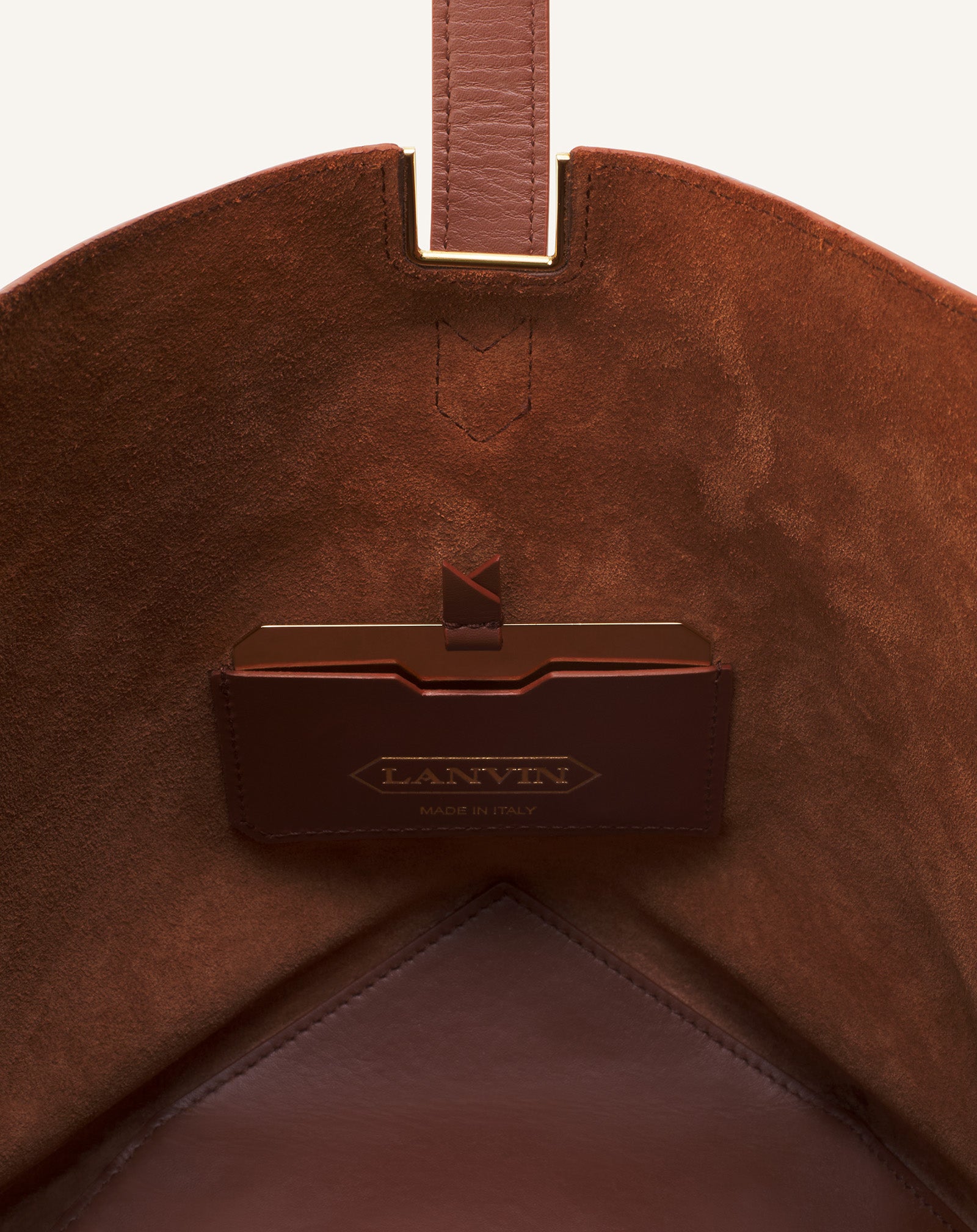 CATCH BY LANVIN BUCKET BAG IN GRAINED LEATHER - Image 10