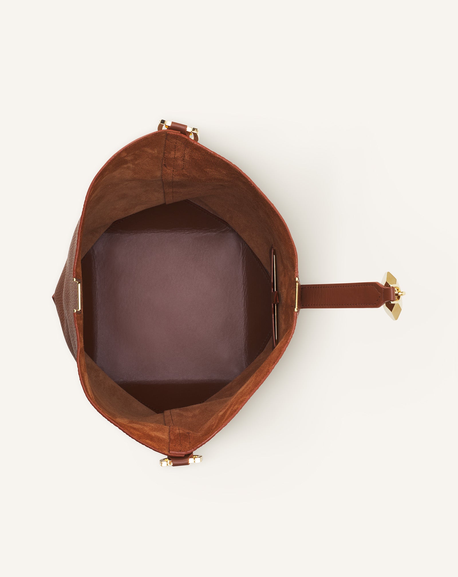 CATCH BY LANVIN BUCKET BAG IN GRAINED LEATHER - Image 5