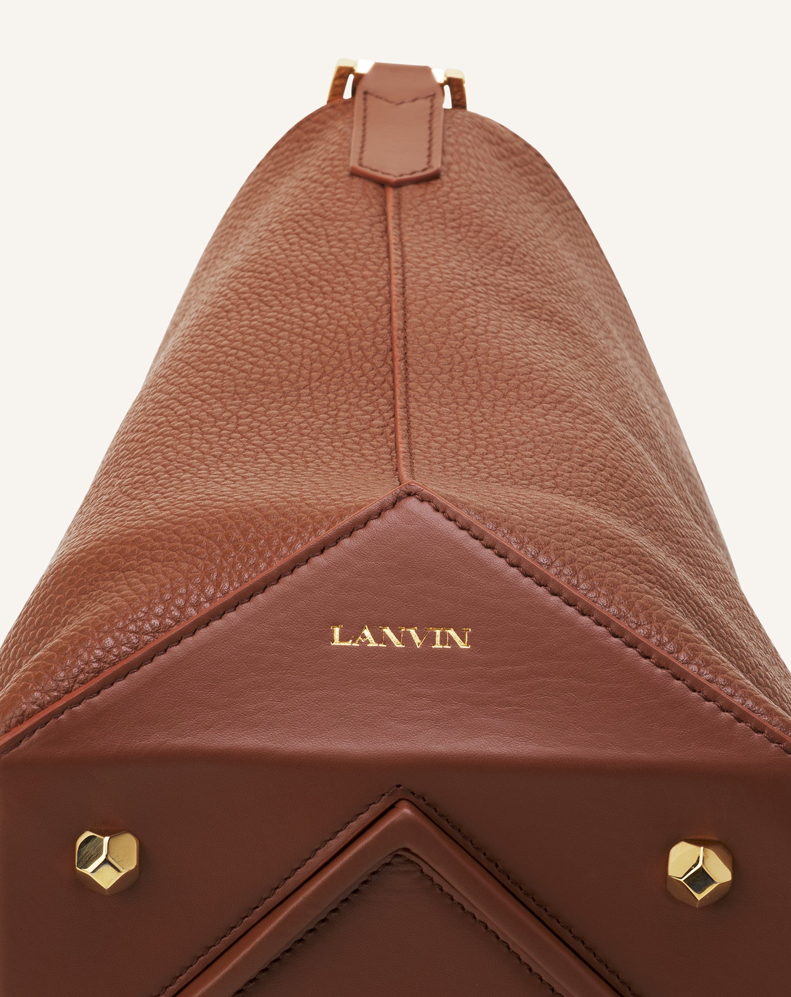 CATCH BY LANVIN BUCKET BAG IN GRAINED LEATHER - Image 9
