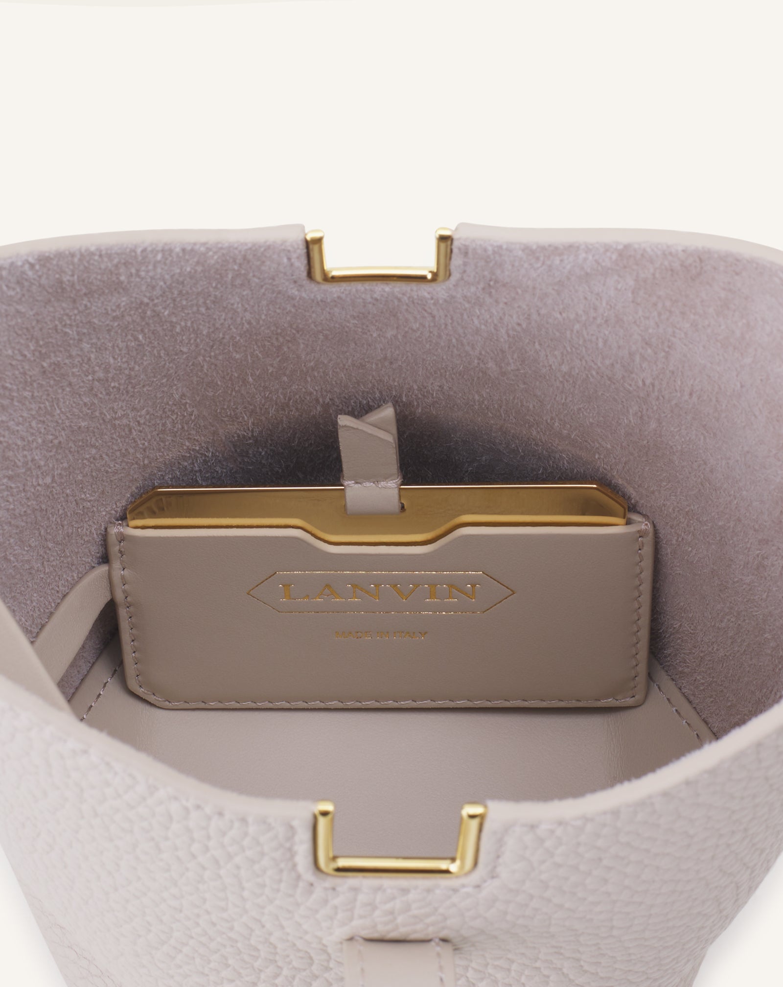 CATCH BY LANVIN NANO BUCKET BAG IN LEATHER - Image 9
