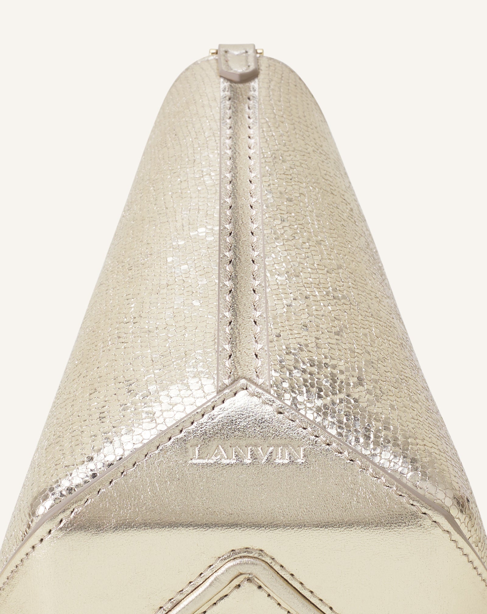 CATCH BY LANVIN NANO BUCKET BAG IN METALLIC LEATHER - Image 10