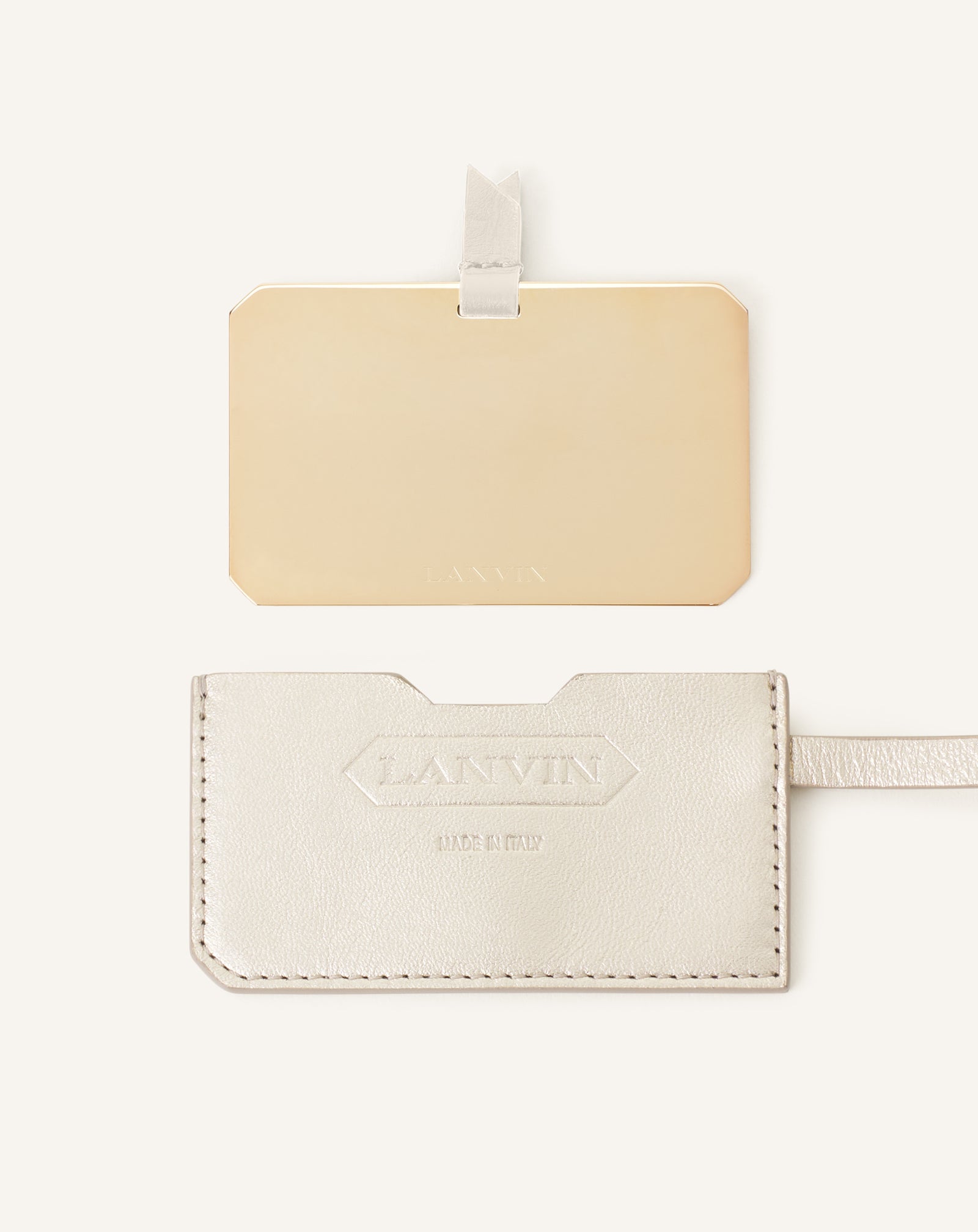 CATCH BY LANVIN NANO BUCKET BAG IN METALLIC LEATHER - Image 11