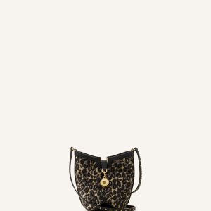 CATCH BY LANVIN NANO BUCKET BAG IN RAFFIA