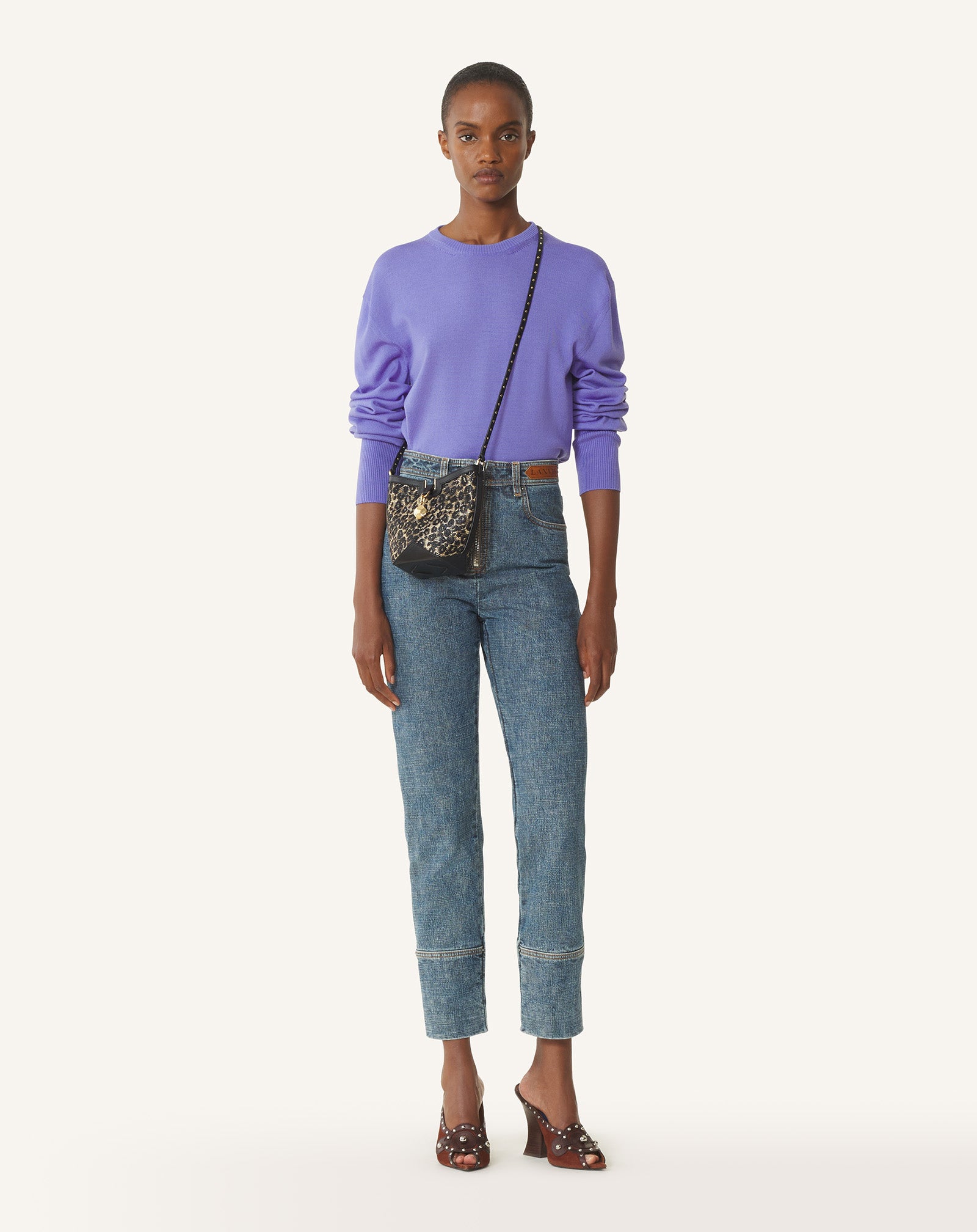 CATCH BY LANVIN NANO BUCKET BAG IN RAFFIA - Image 2