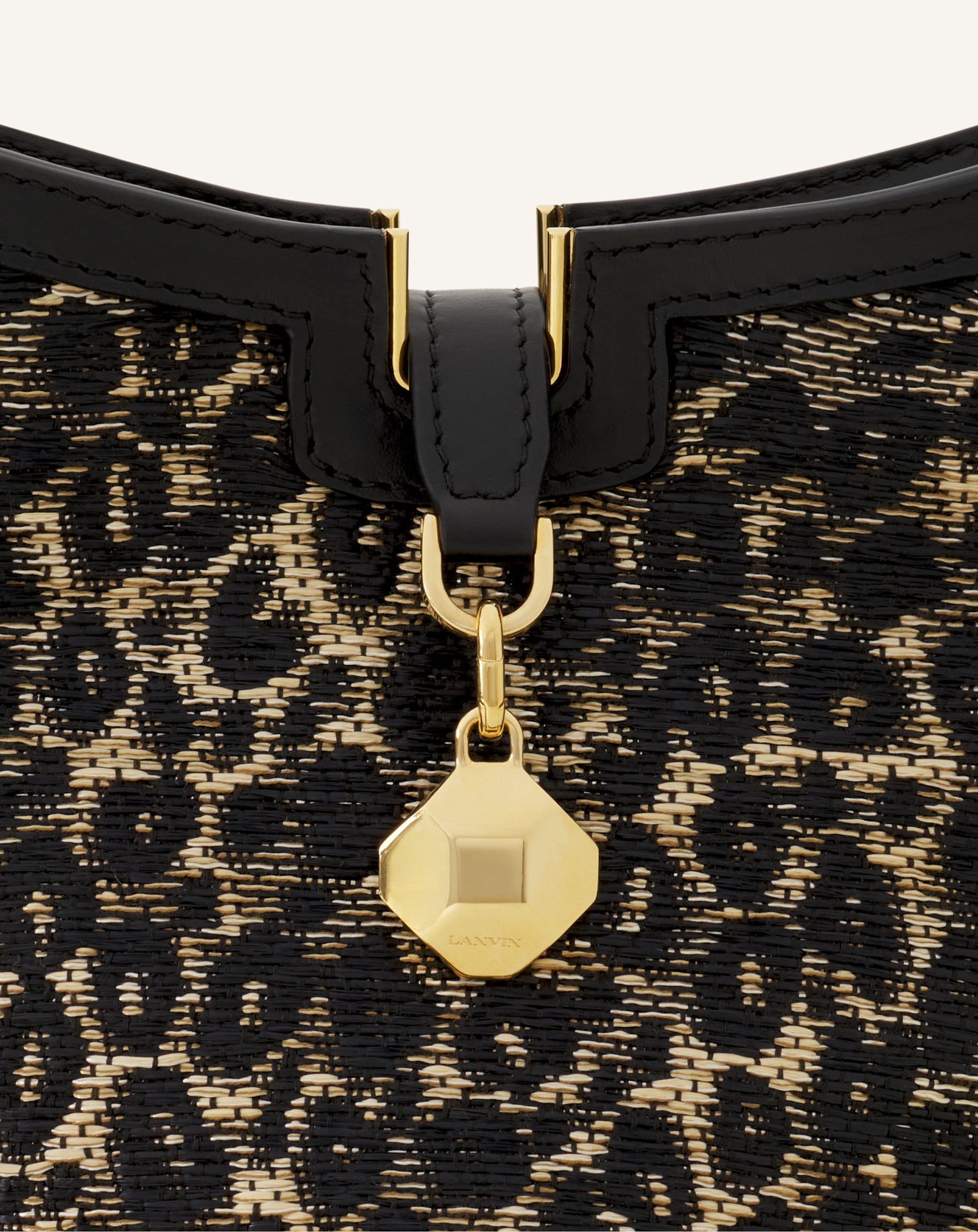CATCH BY LANVIN NANO BUCKET BAG IN RAFFIA - Image 6