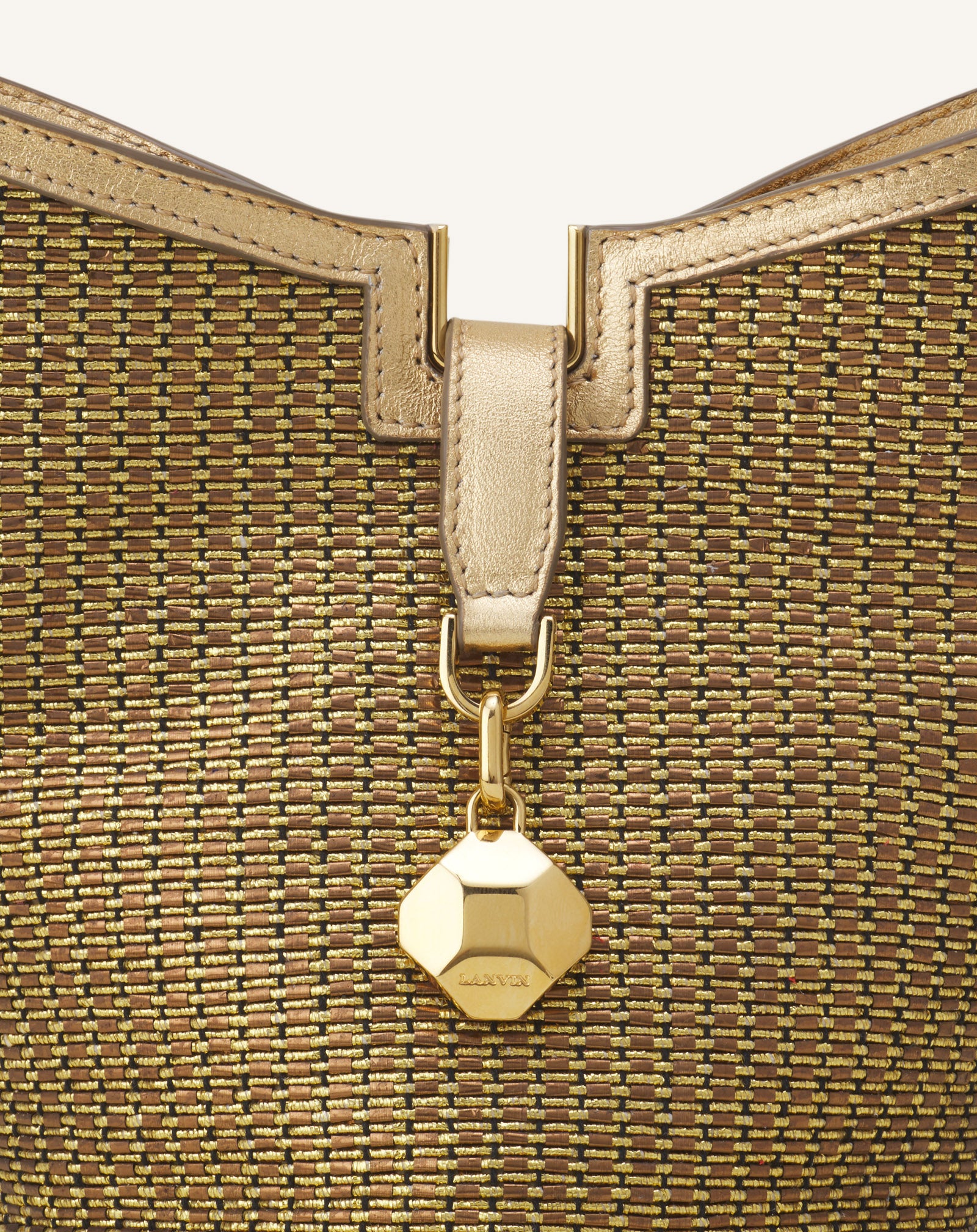 CATCH BY LANVIN BUCKET BAG IN RAFFIA - Image 8