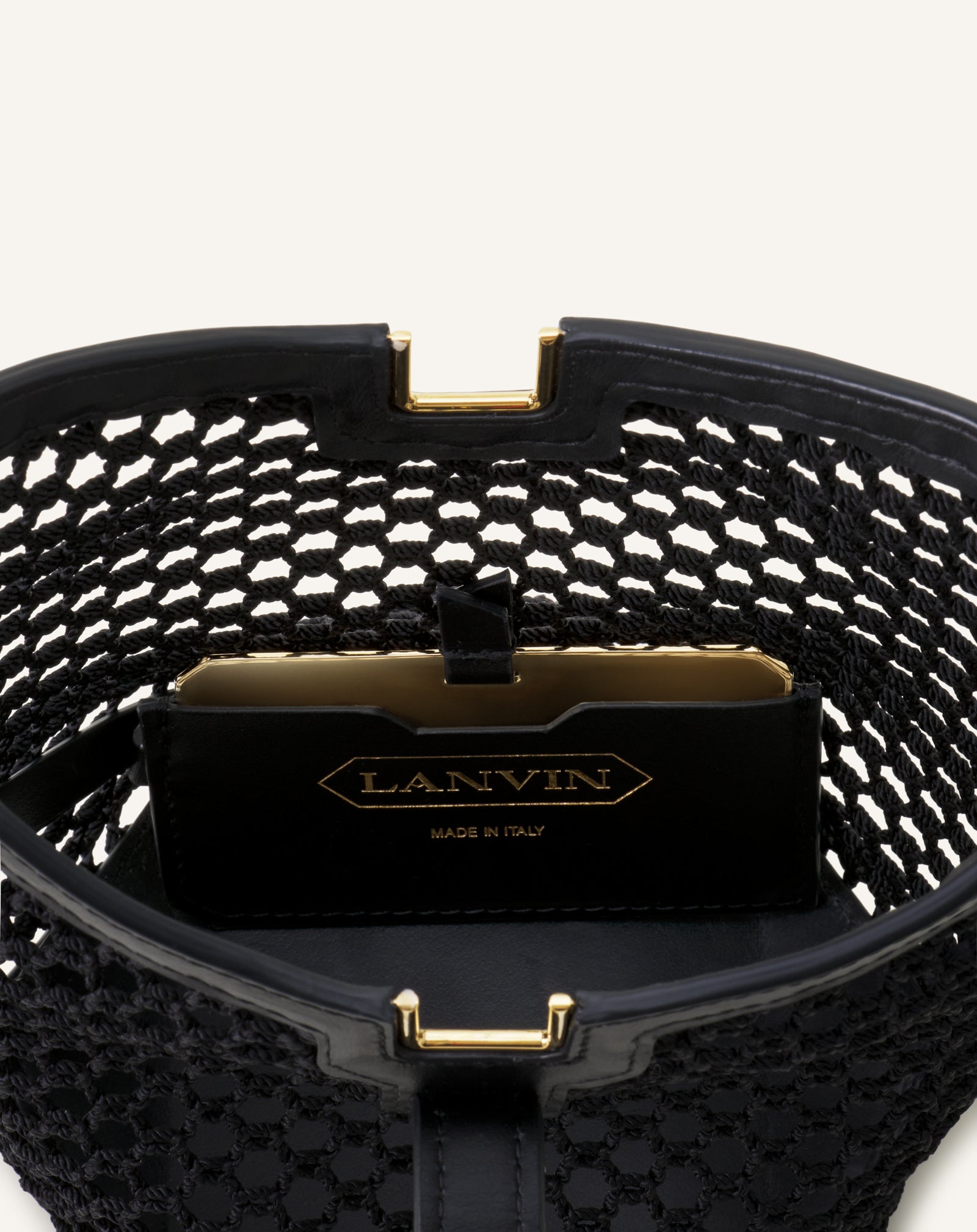 CATCH BY LANVIN NANO BUCKET BAG IN MESH - Image 8
