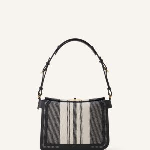 COMPAGNON 20 BAG IN STRIPED CANVAS