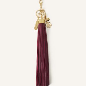 LARGE LEATHER POMPOM BAG CHARM