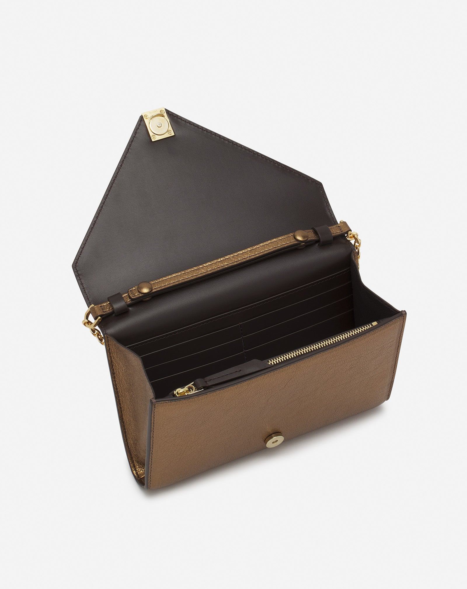 CONCERTO ARPÈGE WALLET BAG IN METALLIC GRAINED LEATHER - Image 6