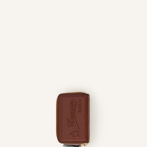 CATCH BY LANVIN ZIPPED LEATHER CARDHOLDER