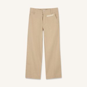 TWISTED STITCH COTTON PANTS