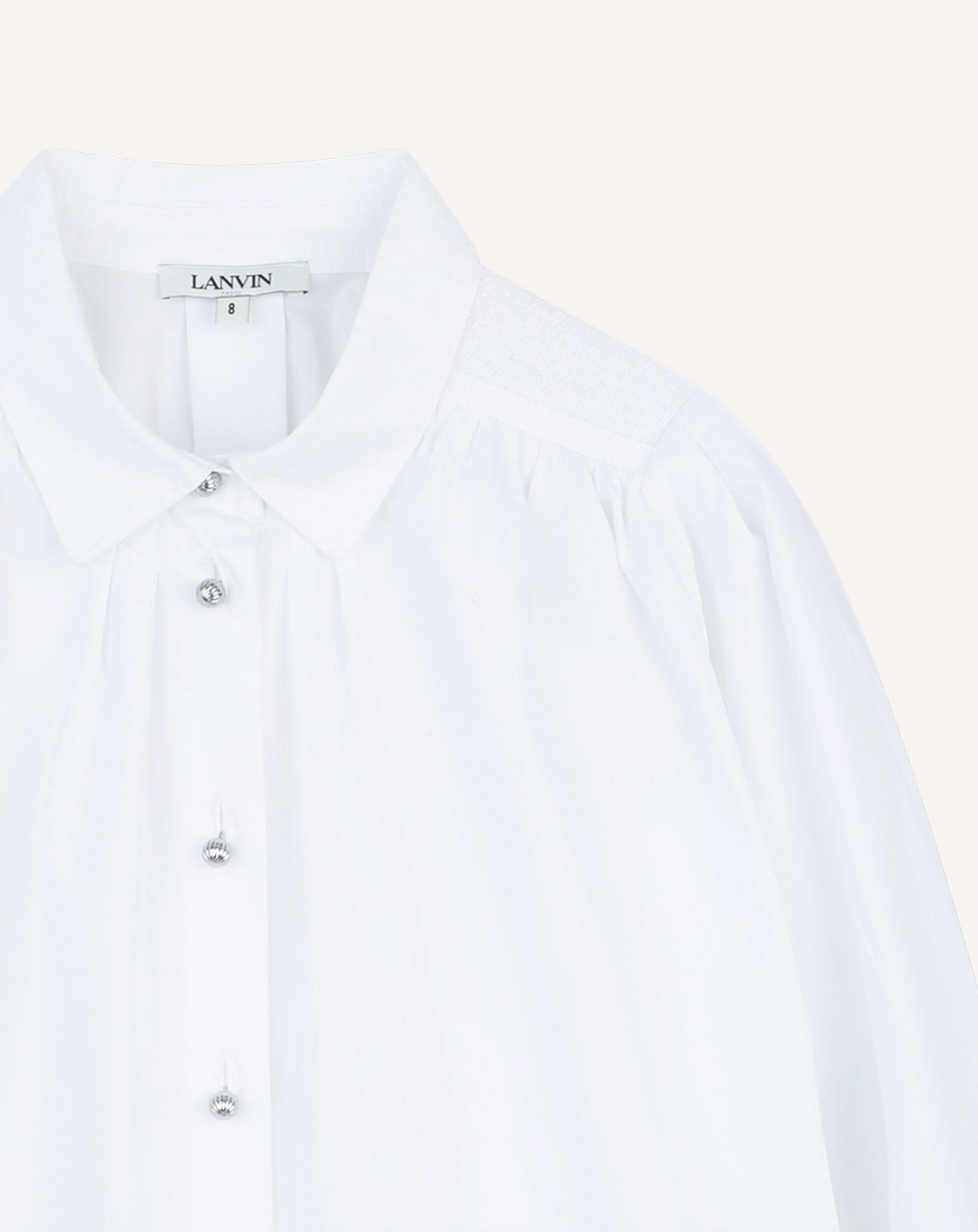 LONG SLEEVE CEREMONY BLOUSE IN COTTON - Image 4