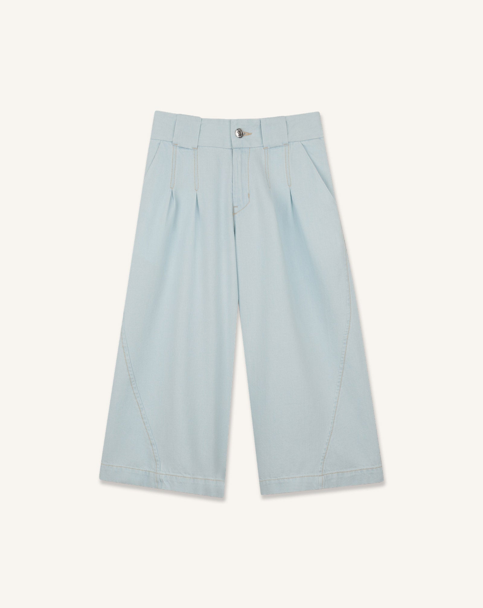 WIDE-LEG DENIM PANTS
