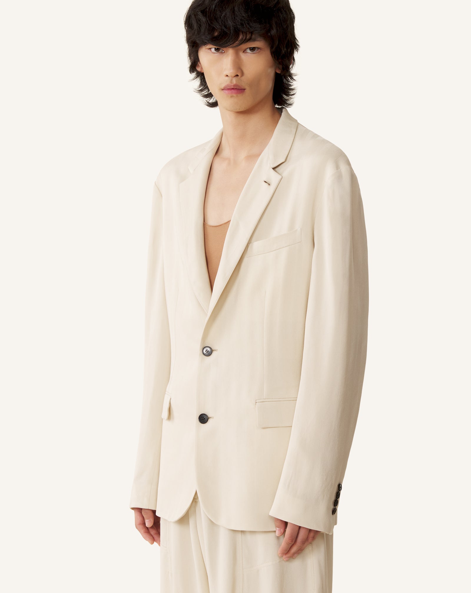 VISCOSE JACKET WITH STAND-UP COLLAR - Image 3
