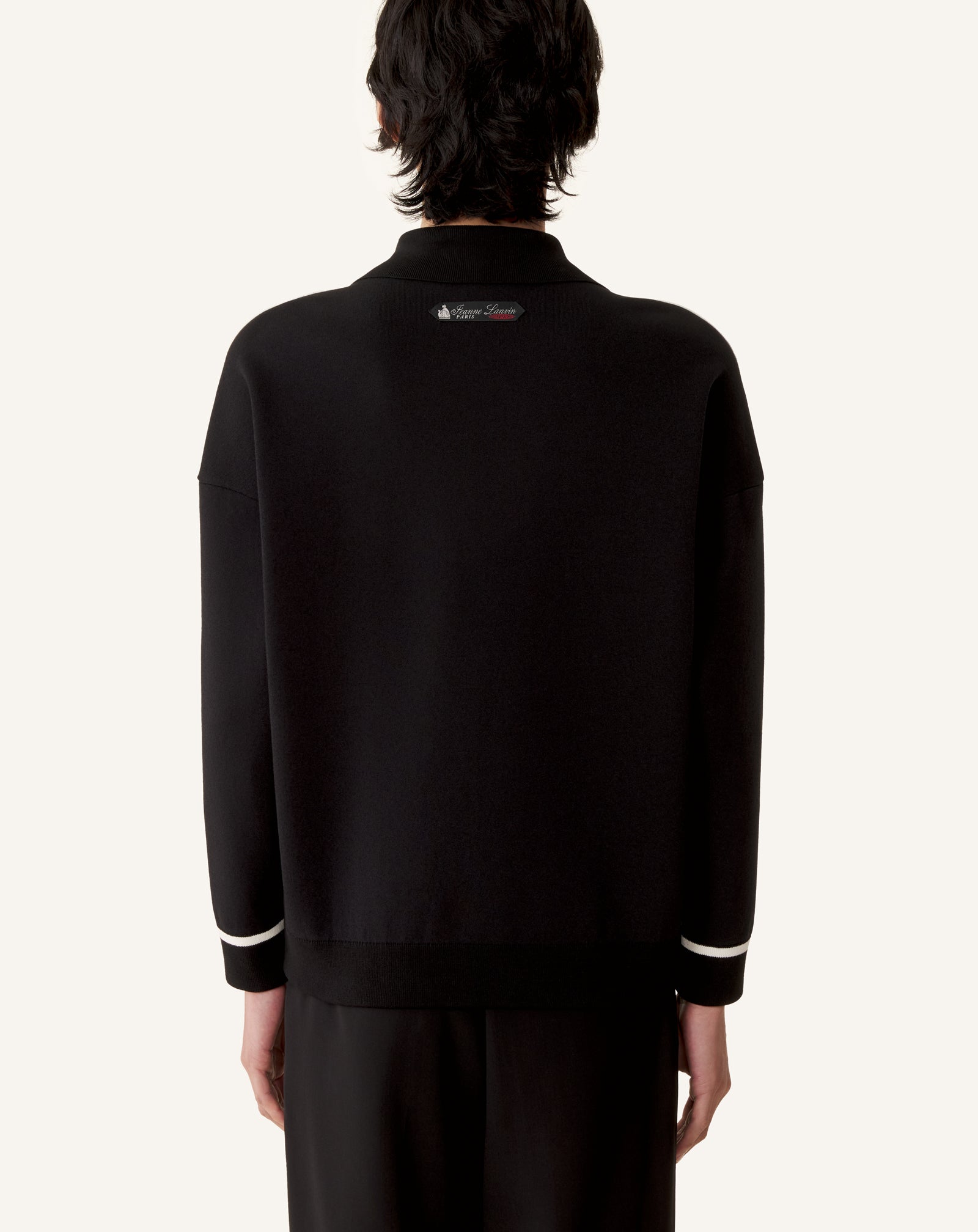 ZIP JACKET IN SILK AND COTTON JACQUARD - Image 4