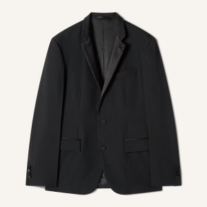 WOOL JACKET WITH STAND-UP COLLAR