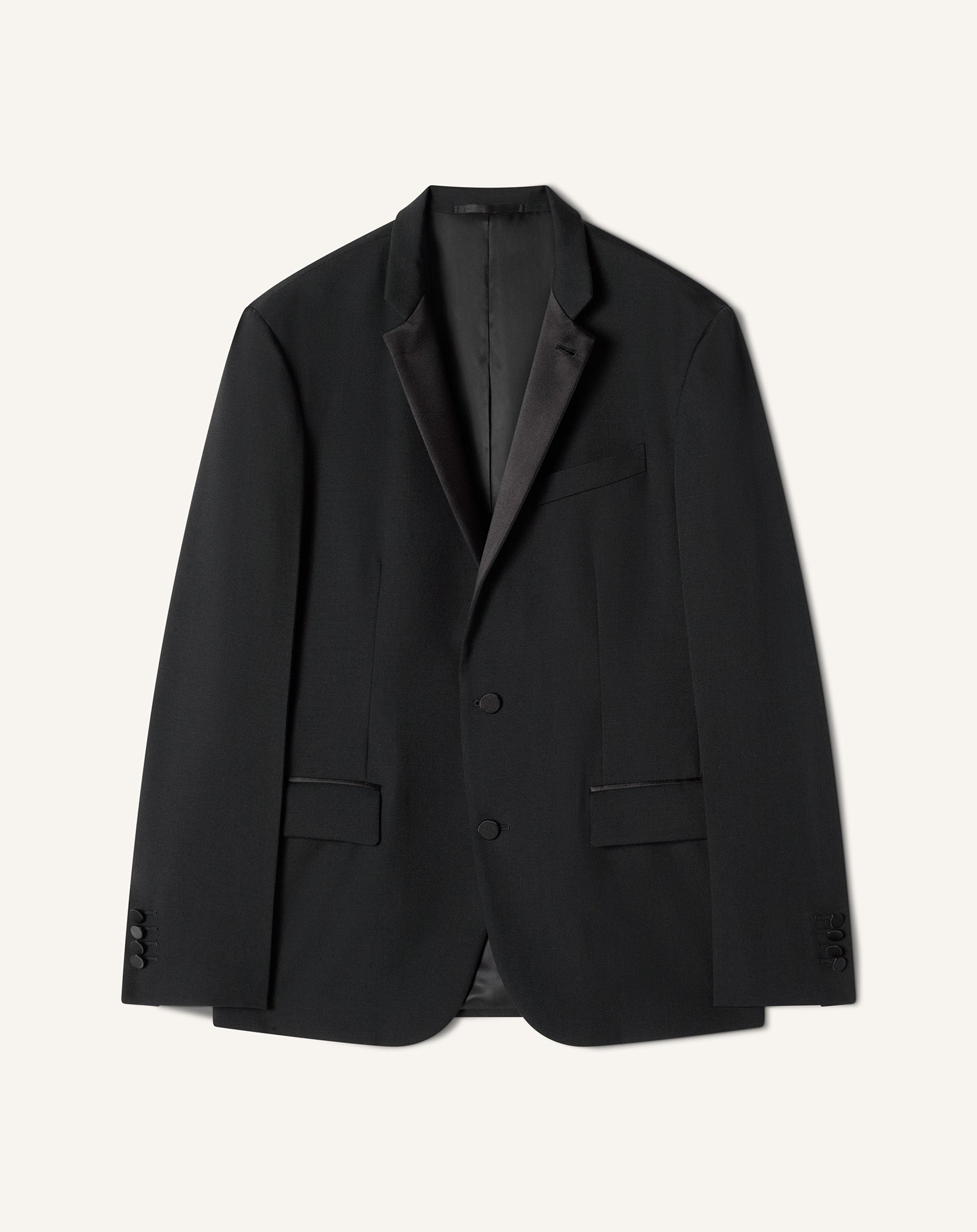WOOL JACKET WITH STAND-UP COLLAR