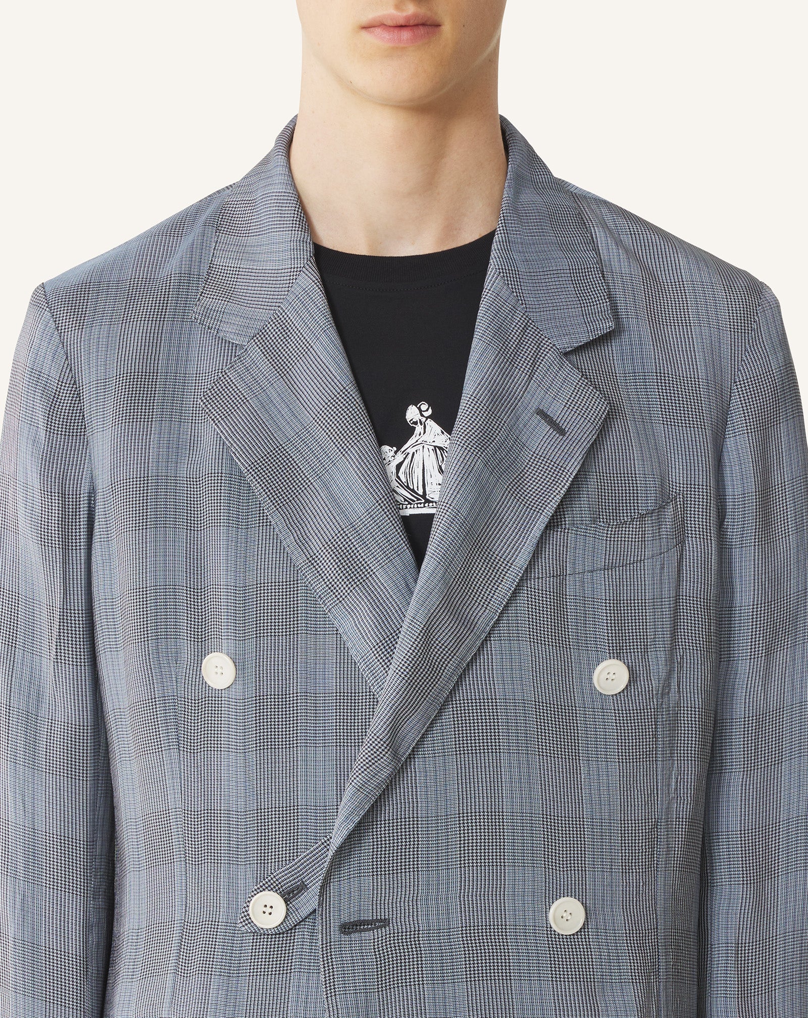 DOUBLE-BREASTED JACKET IN VISCOSE - Image 5