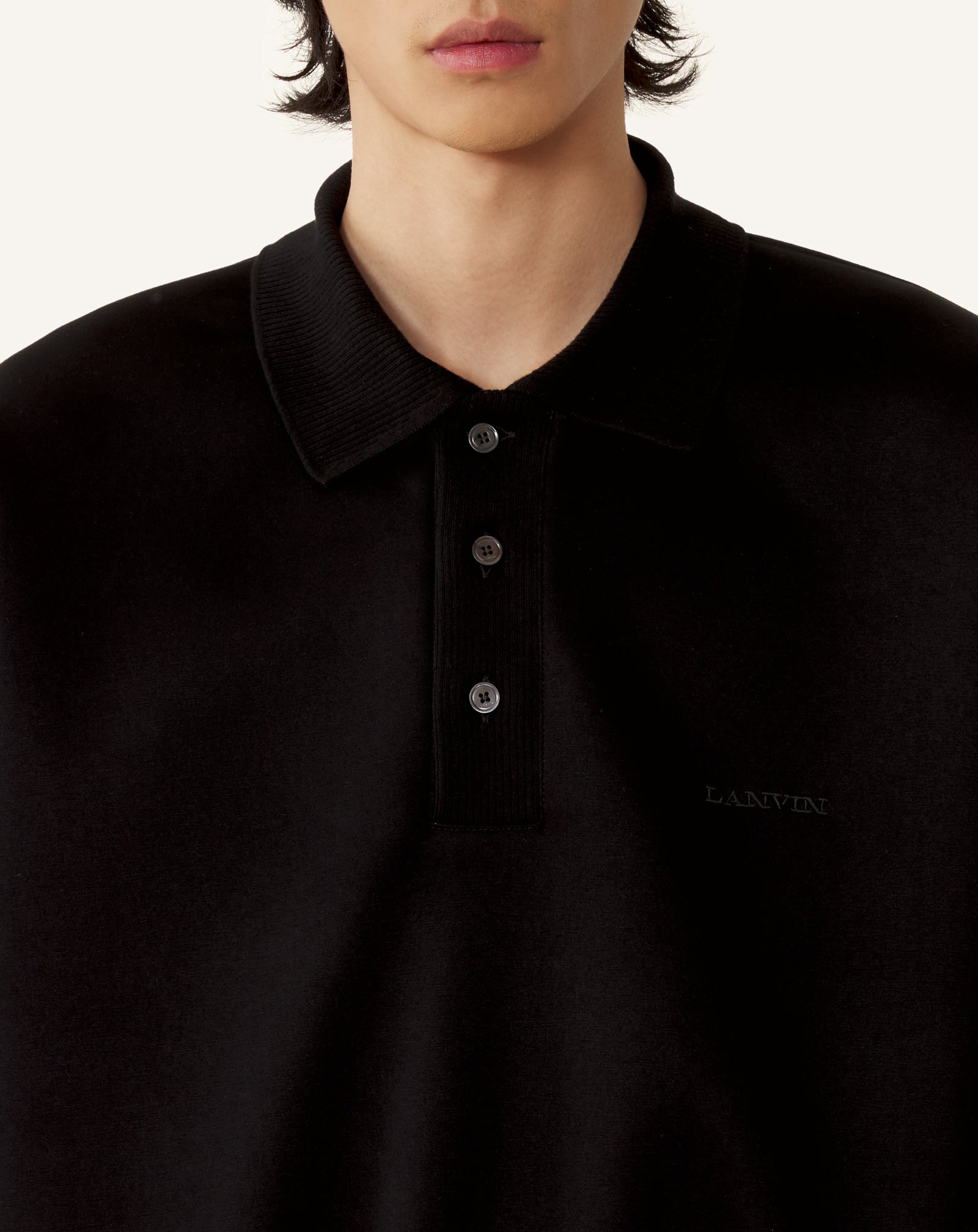 LOOSE-FIT DOUBLE-FACE JERSEY POLO SHIRT - Image 5