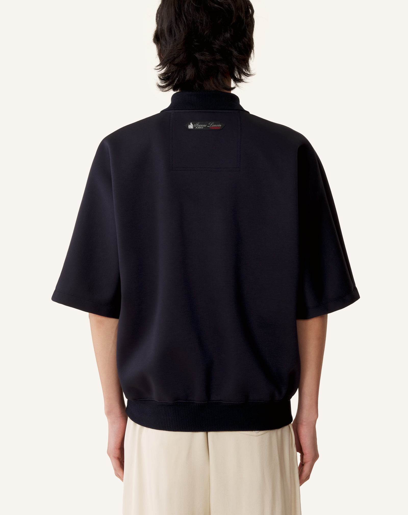 LOOSE-FIT DOUBLE-FACE JERSEY POLO SHIRT - Image 4