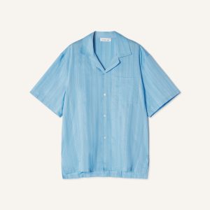 TEXTURED SHIRT IN COTTON AND SILK