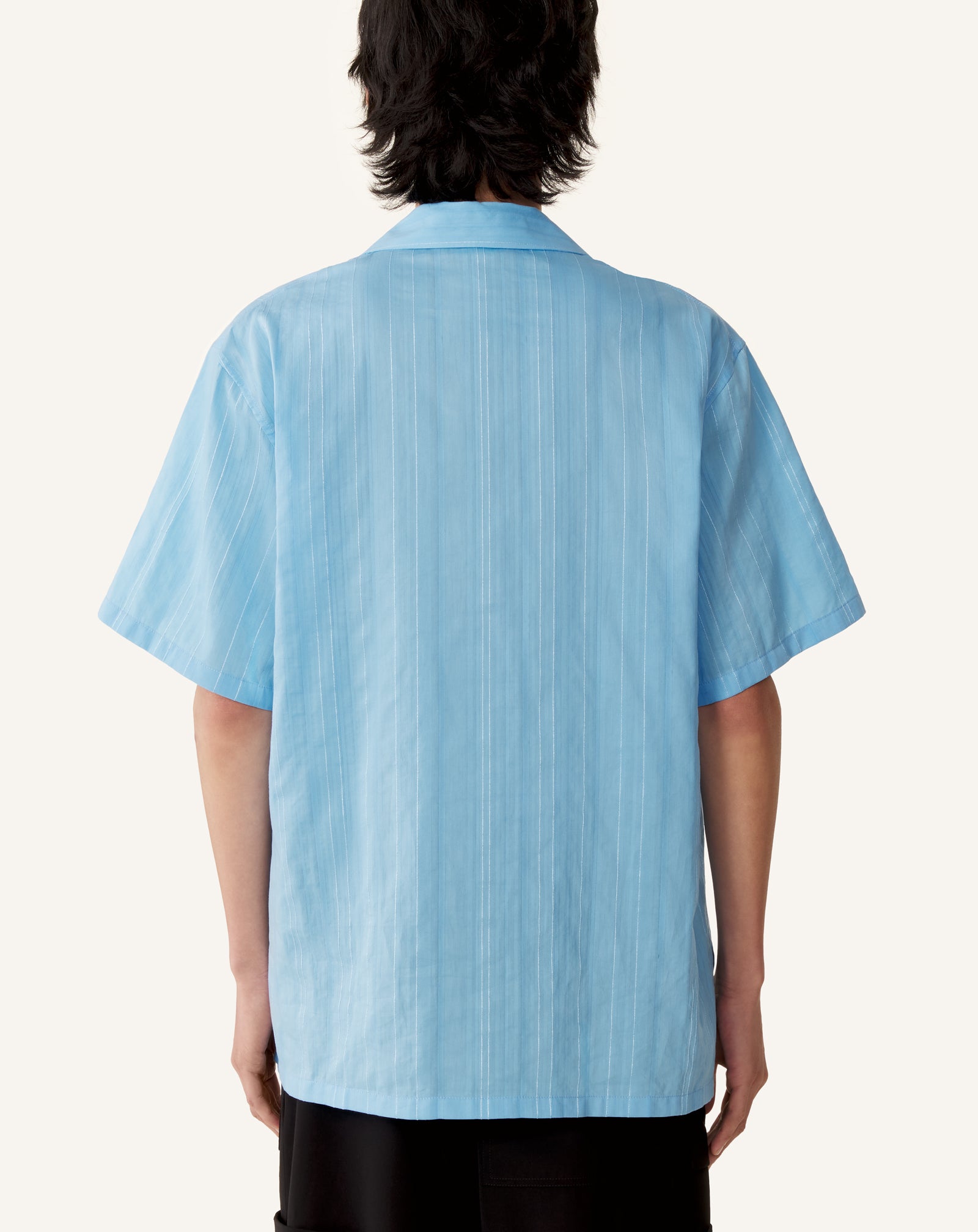 TEXTURED SHIRT IN COTTON AND SILK - Image 4