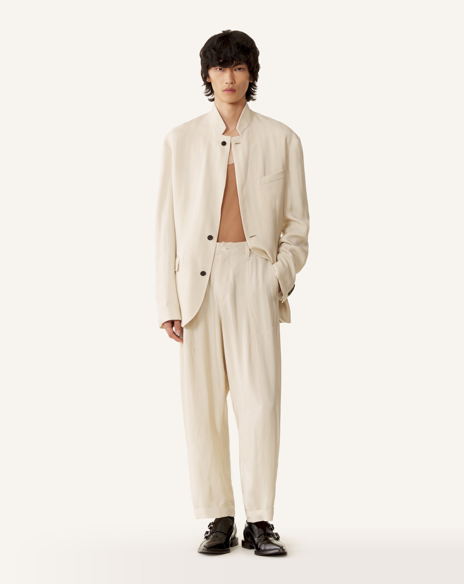 LOOSE-FIT PANTS IN VISCOSE - Image 2