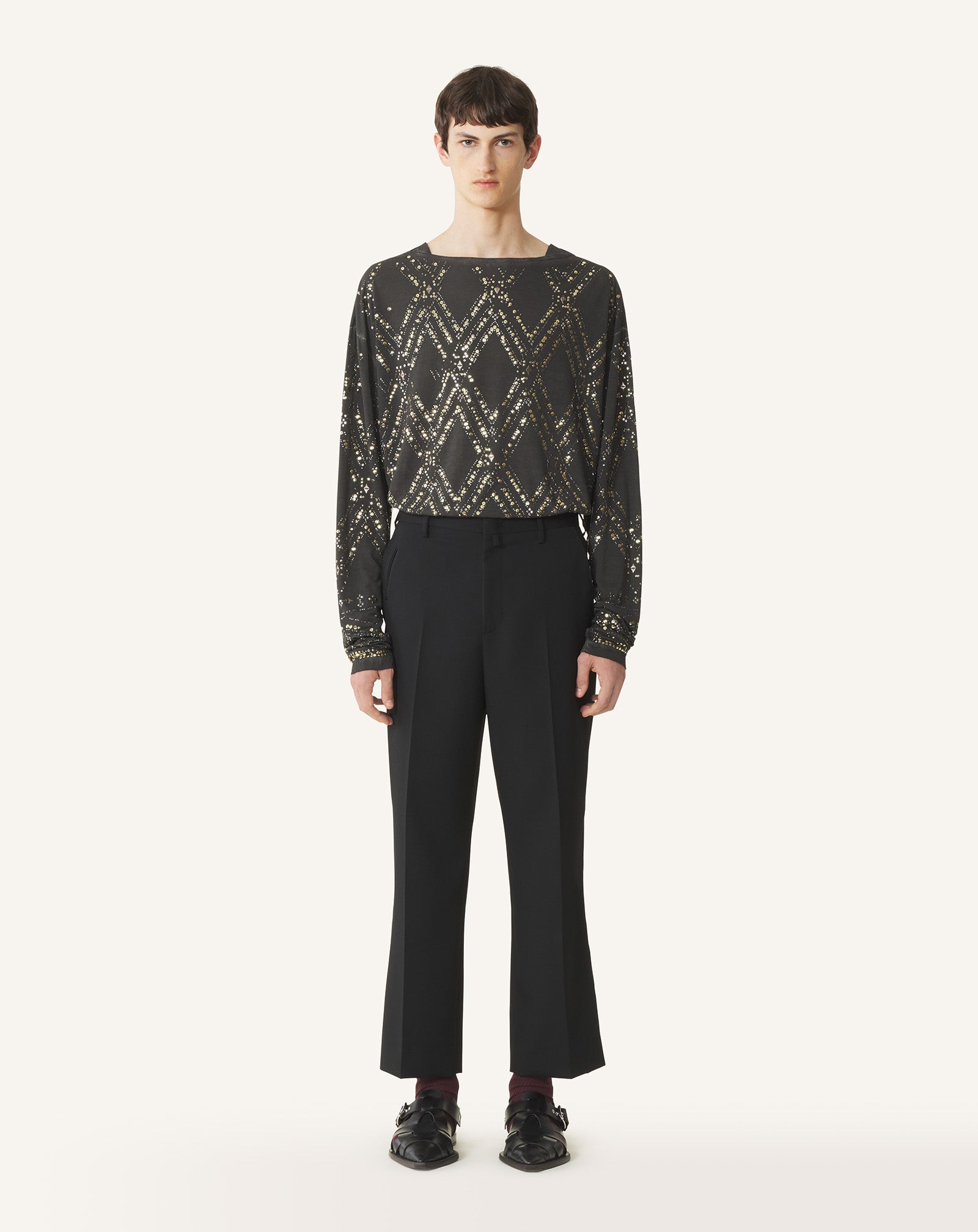 STRAIGHT-LEG WOOL PANTS - Image 2