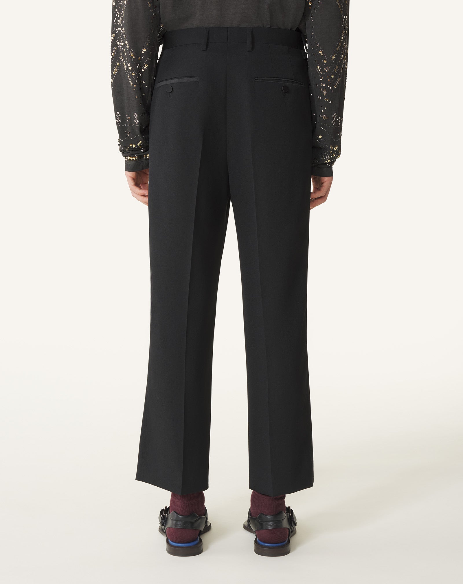 STRAIGHT-LEG WOOL PANTS - Image 4