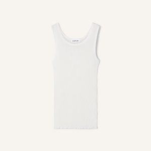 PLEATED JERSEY TANK TOP