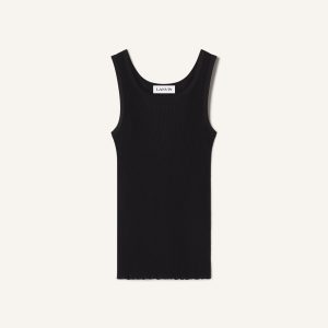 PLEATED JERSEY TANK TOP
