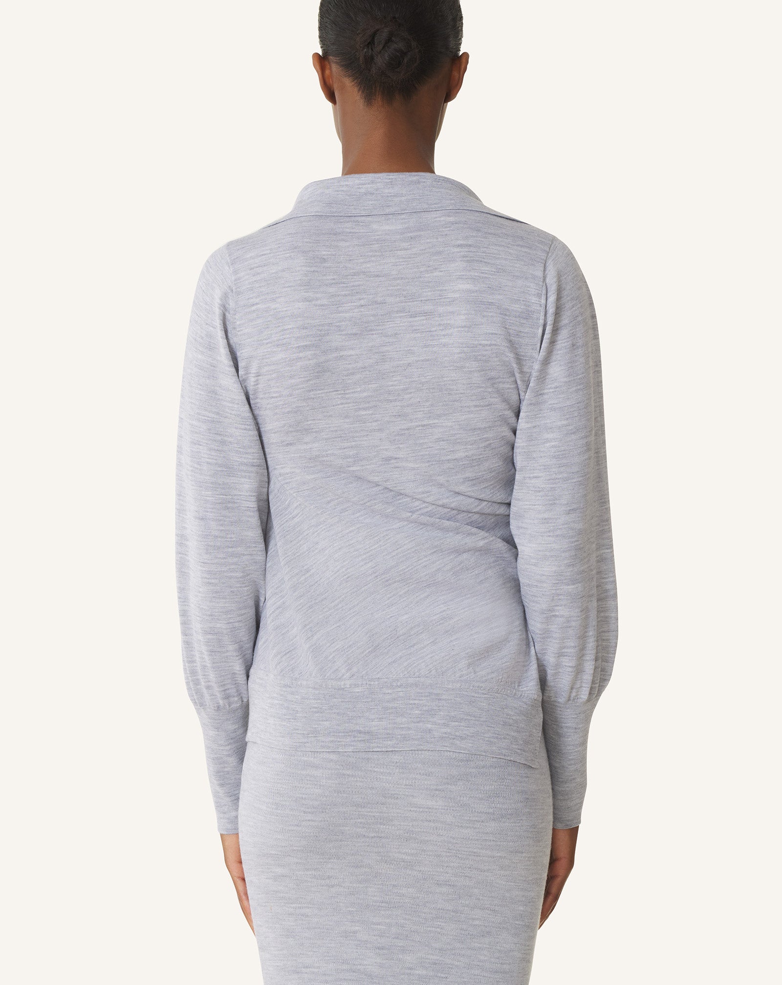 DRAPED WOOL CARDIGAN - Image 4
