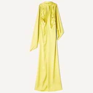 LONG SATIN DRESS