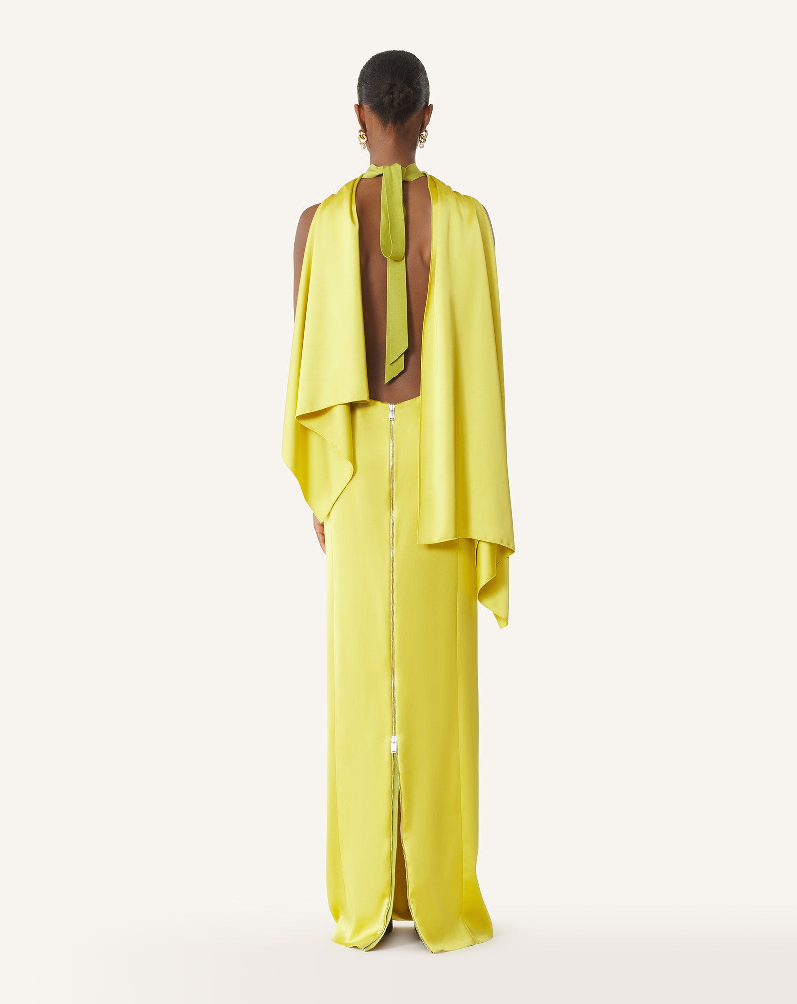 LONG SATIN DRESS - Image 4
