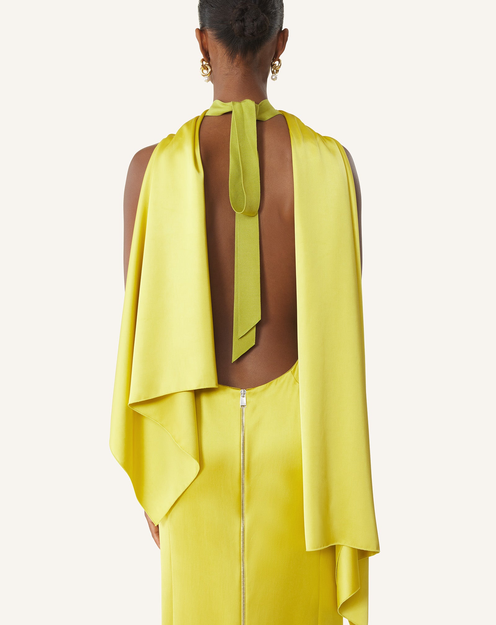 LONG SATIN DRESS - Image 5