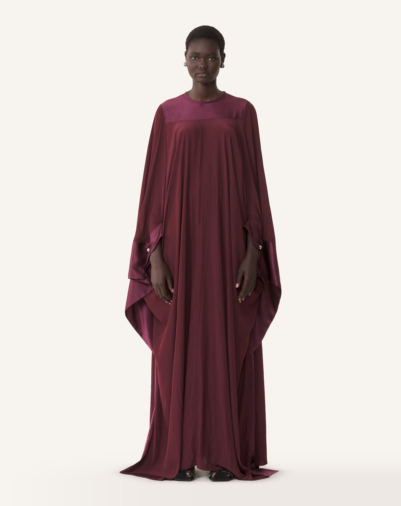 FULL-LENGTH CHARMEUSE DRESS - Image 2