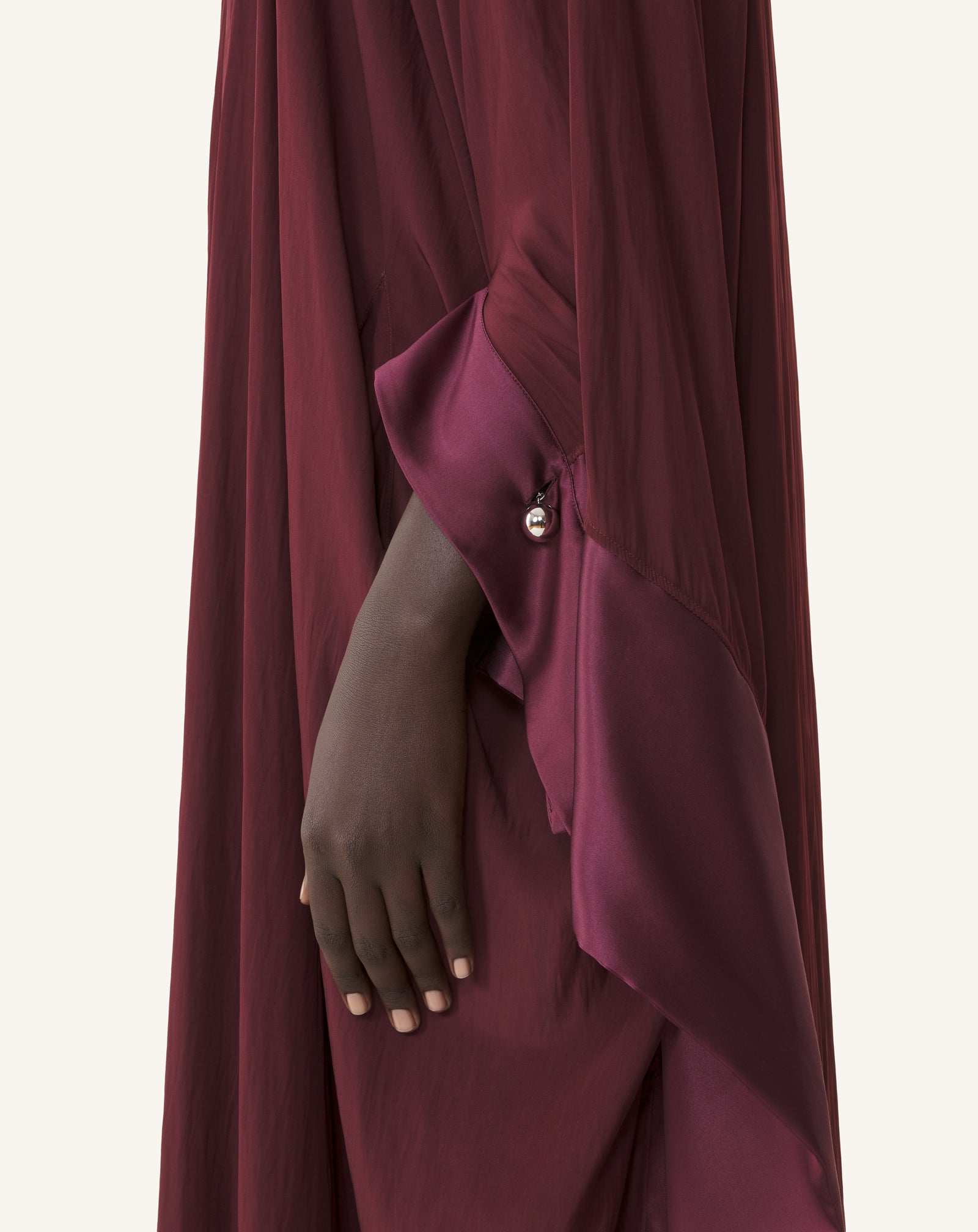 FULL-LENGTH CHARMEUSE DRESS - Image 5