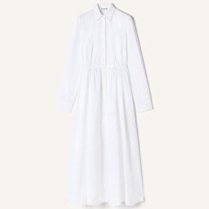 COTTON POPLIN SHIRT DRESS