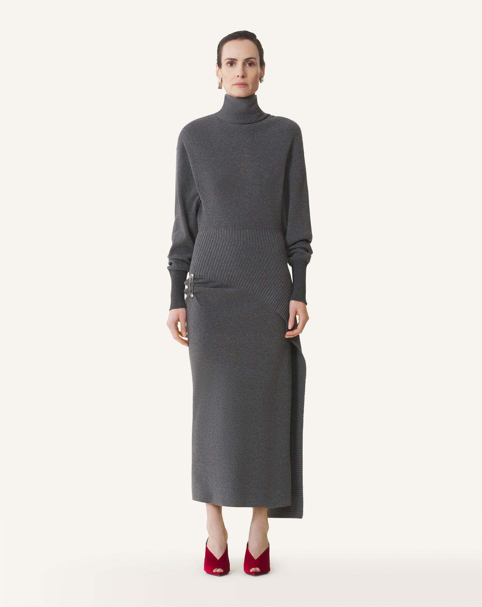 WOOL AND CASHMERE MIDI DRESS - Image 2