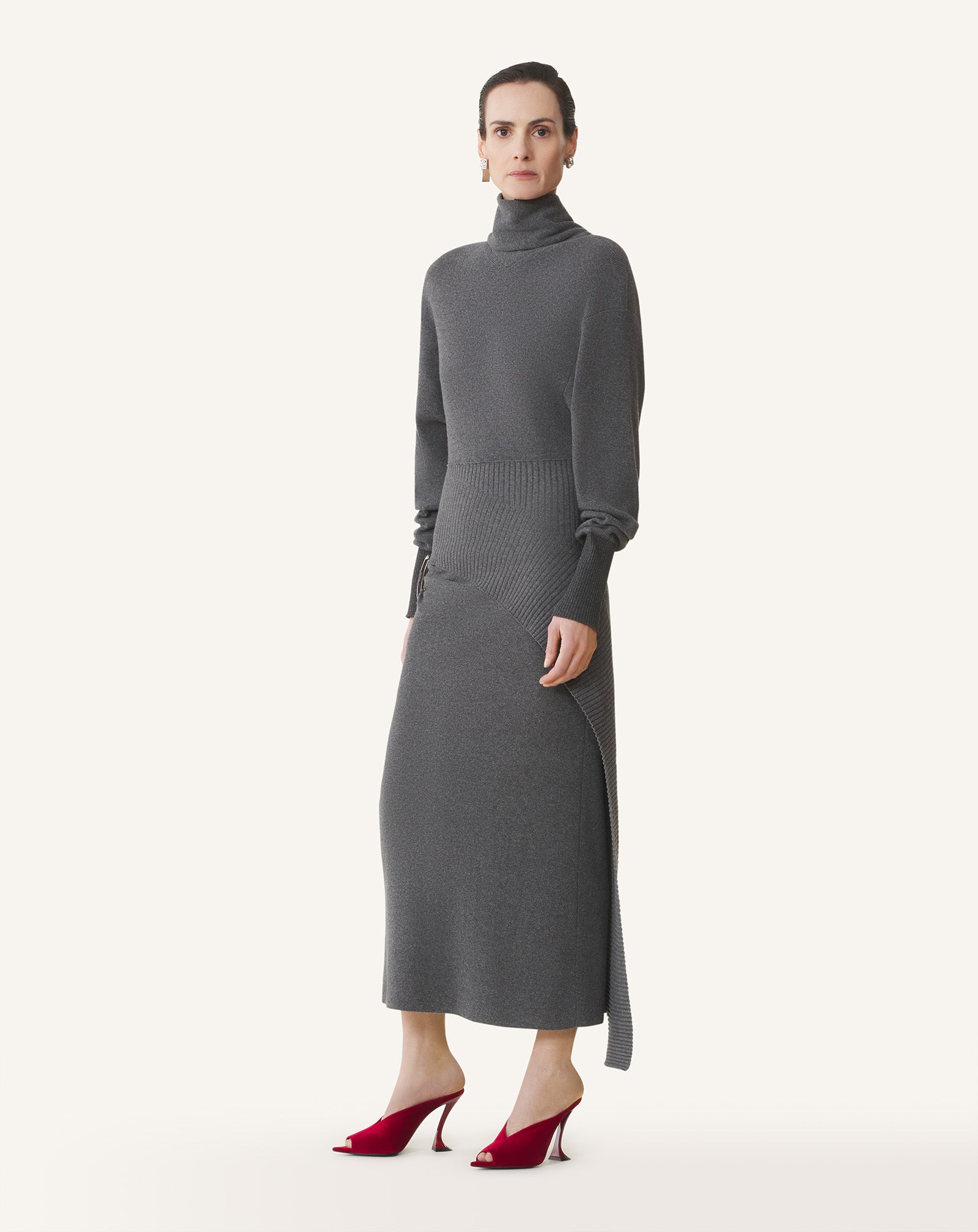 WOOL AND CASHMERE MIDI DRESS - Image 3