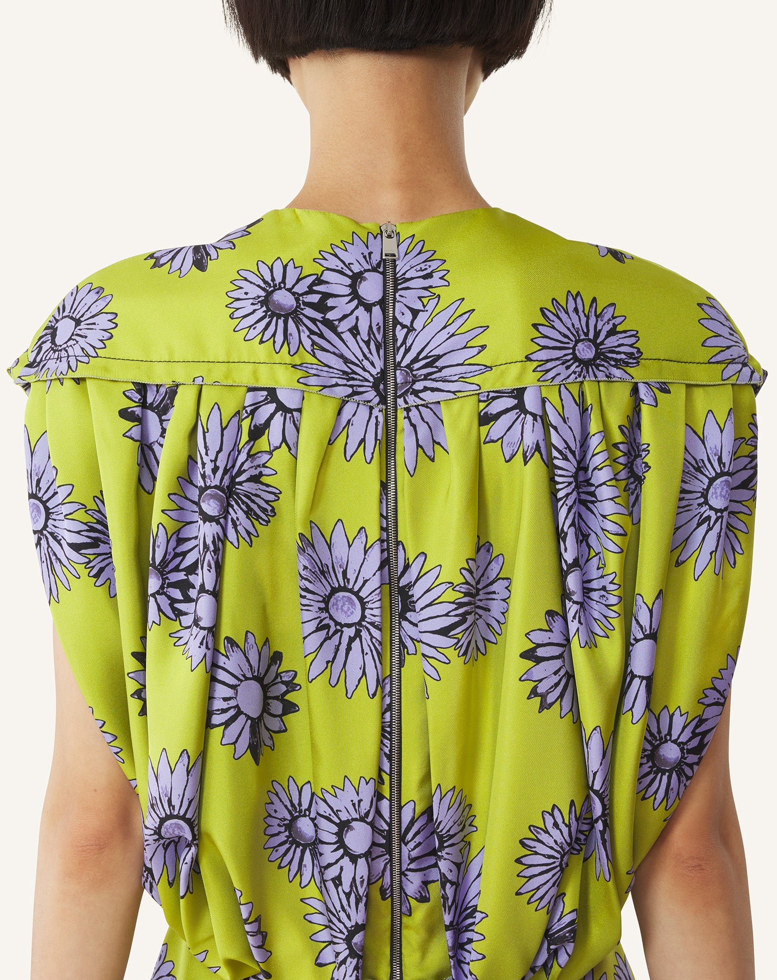 PRINTED SILK MIDI DRESS - Image 5