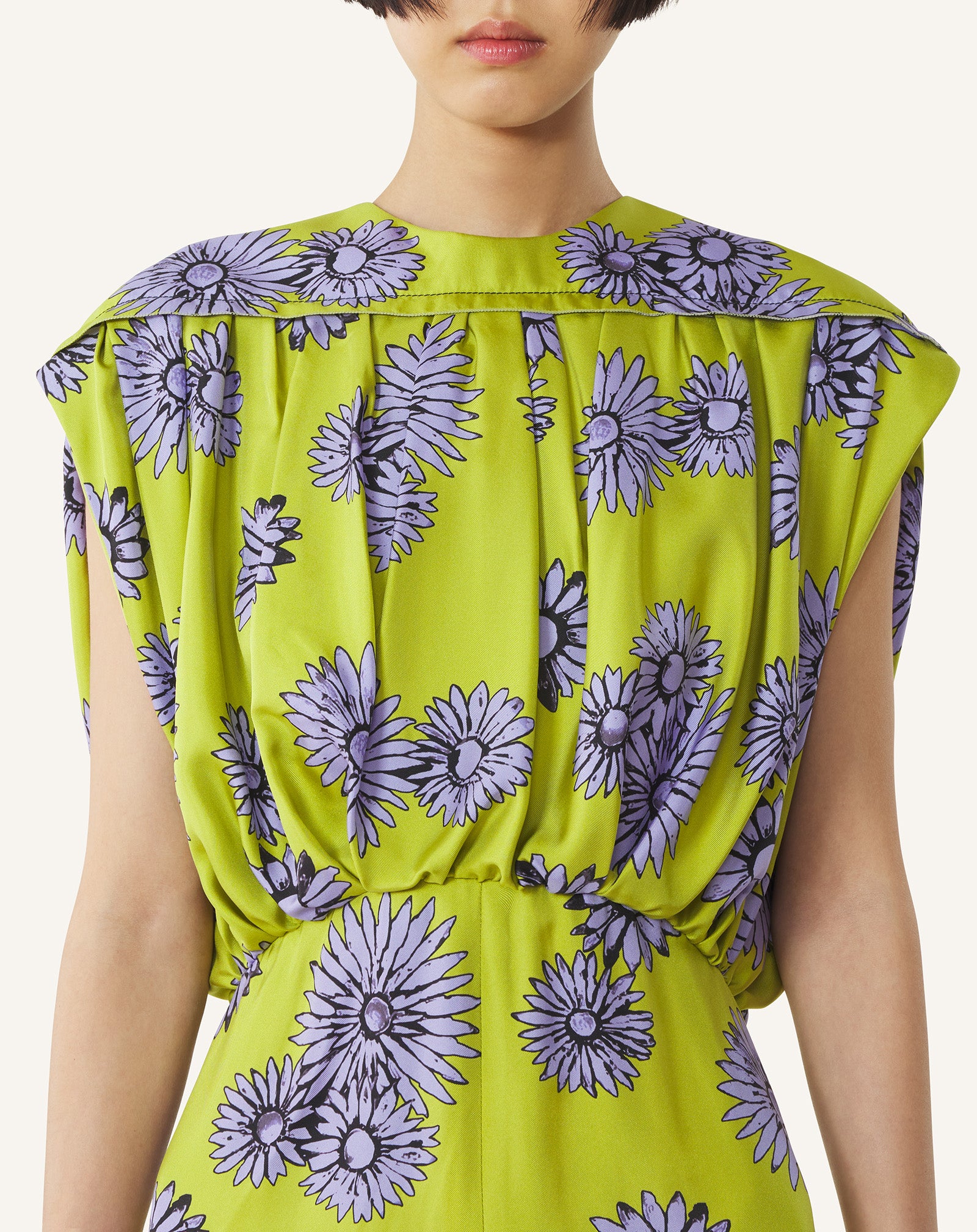 PRINTED SILK MIDI DRESS - Image 6